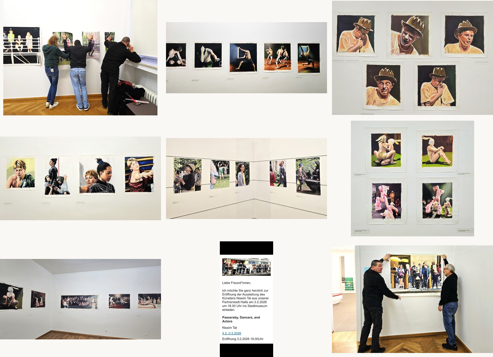 Documentation of the Exhibition Passersby, Dancers, and Actors